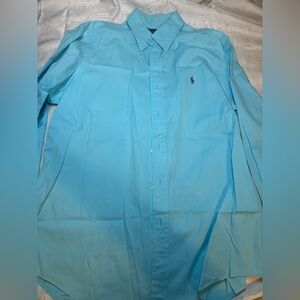 Ralph Lauren Men's Light Blue Button Down Shirt